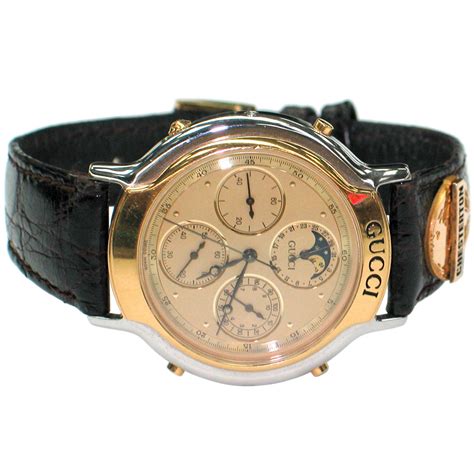 vintage gucci moon phase watch